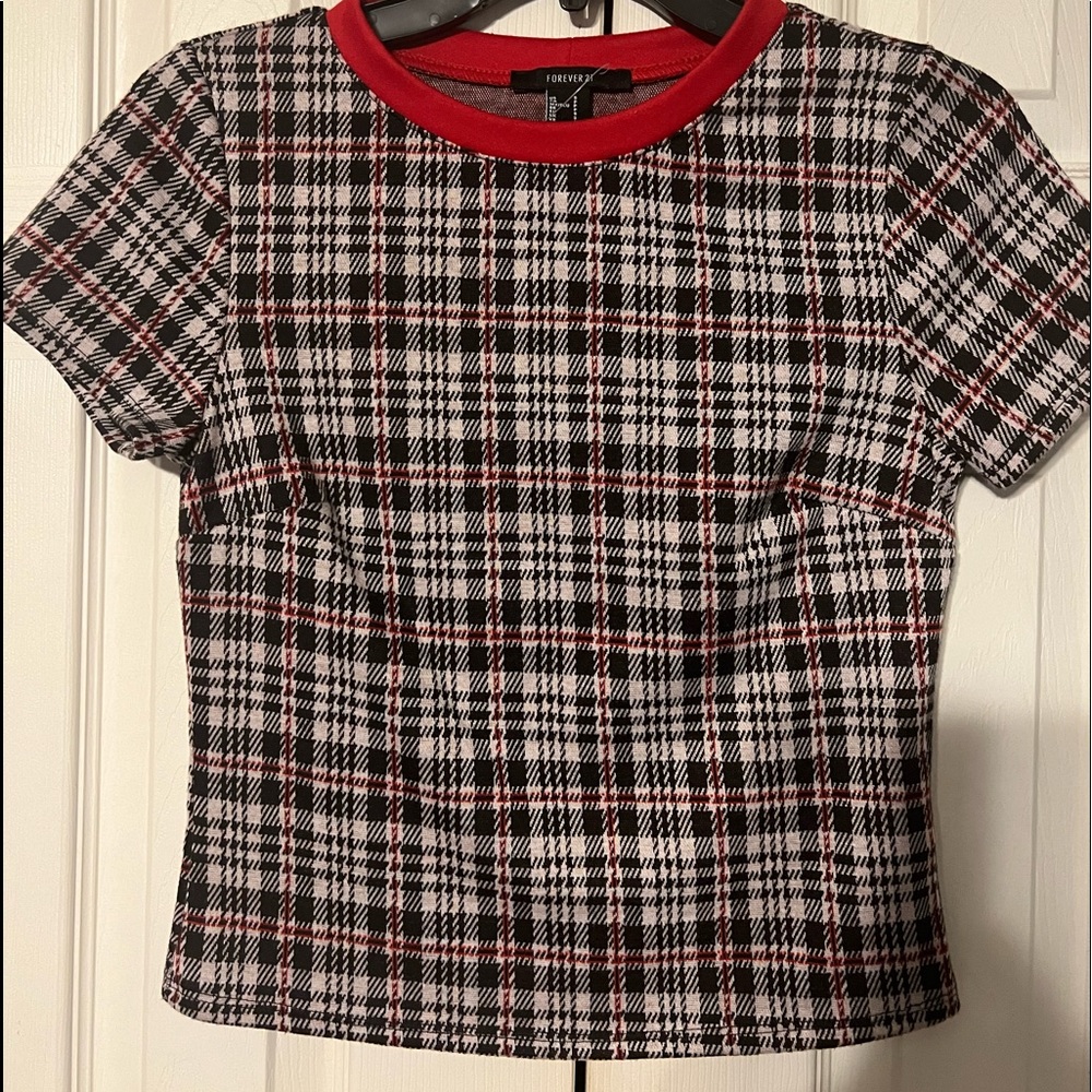 Plaid top